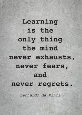 Leo da Vinci Quote L001