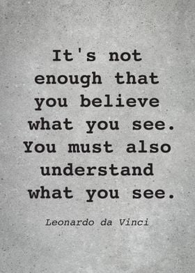 Leo da Vinci Quote L009