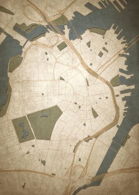 Boston Downtown Map