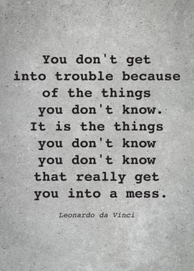 Leo da Vinci Quote L008