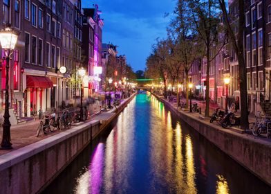 Night in City of Amsterdam