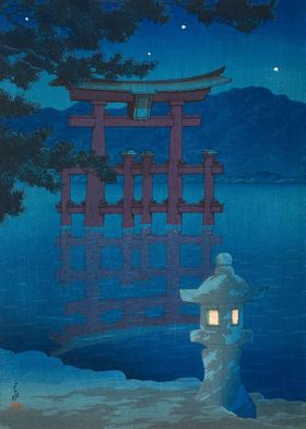 Miyajima Shrine At Night