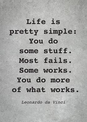 Leo da Vinci Quote L002