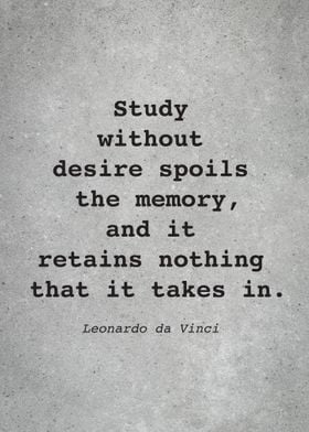 Leo da Vinci Quote L018