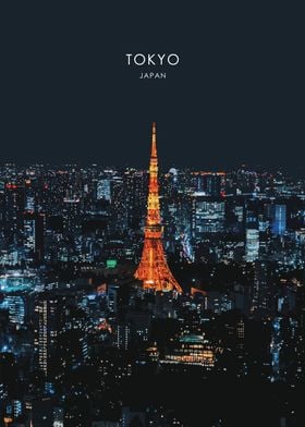 Tokyo Cityscape Artwork