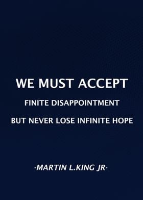 Martin L King Jr Qoute