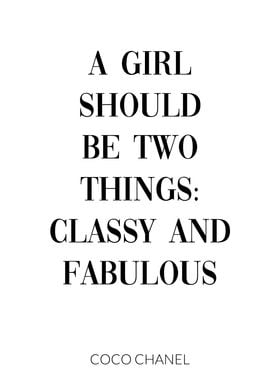 Coco Chanel Quote Girl