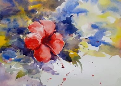 Watercolor nature