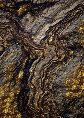 Gold Slate Abstract