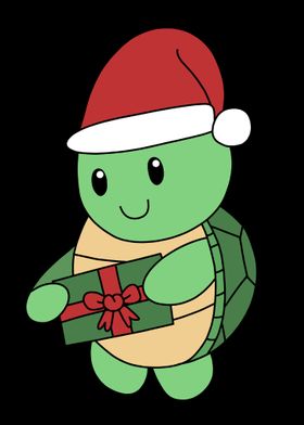 Friendly Santa Turtle