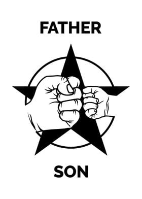 hand fist star father son