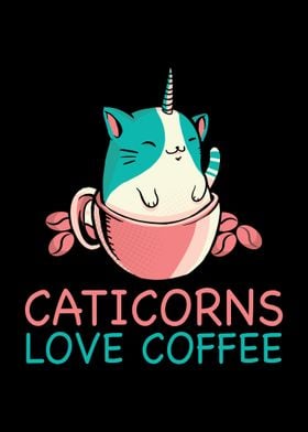 Caticorns Love Coffee