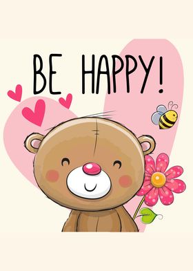 Be Happy Teddy Bear