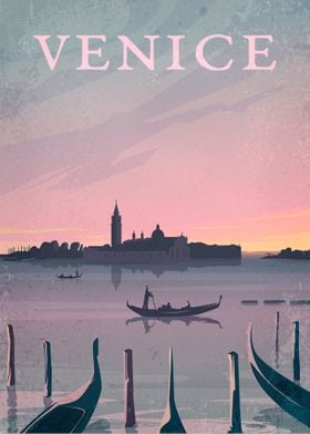 Venice Vintage Poster