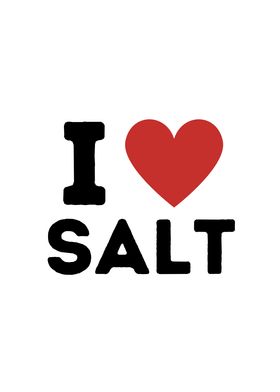 I Love Salt Simple Heart