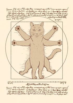 Vitruvian Cat