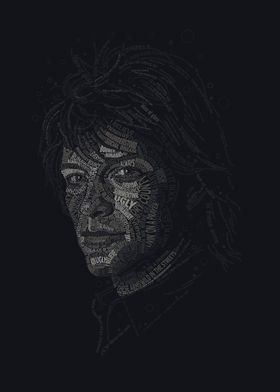 Jon Bon Jovi Text Art