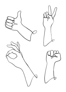 LineArt Hand