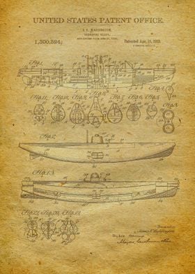 14 Submarine Patent 1919