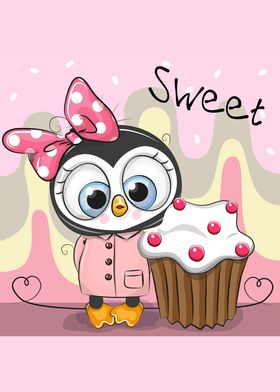 Sweet Penguin Cupcake