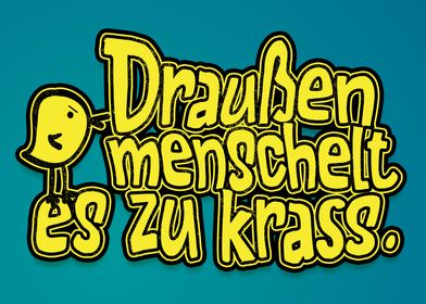 Draussen menschelt es