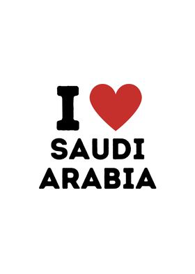 I Love Saudi Arabia Simple