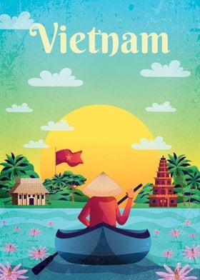 Vietnam Vintage Poster