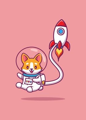 Kawaii Astronaut Cat