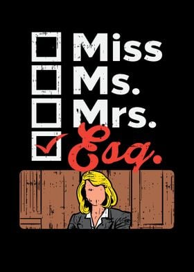 Miss Ms Mrs Esq