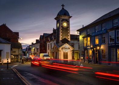 Rhayader town clock tower