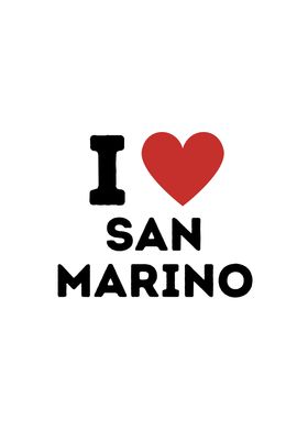 I Love San Marino Simple