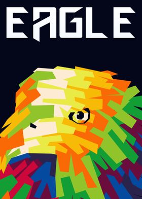 martial eagle popart