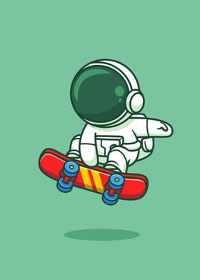 Kawaii Skater Astronaut