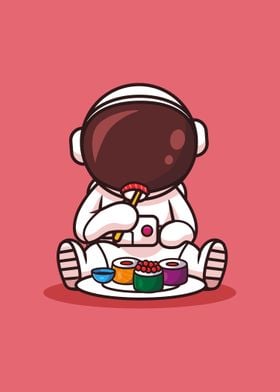 Kawaii Sushi Astronaut