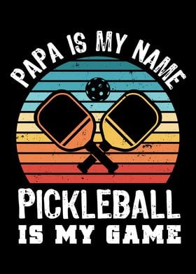 Funny Papa Pickleball Gift