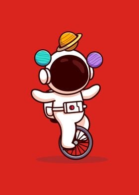 Kawaii Juggler Astronaut