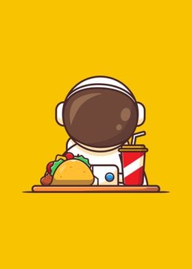 Kawaii Taco Astronaut