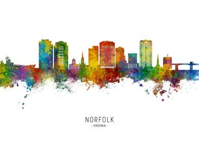 Norfolk Skyline Virginia