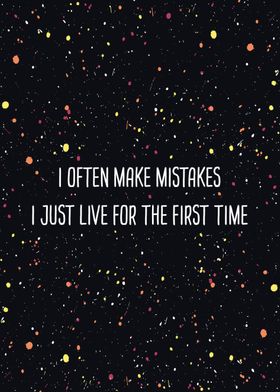 i often make mistakes