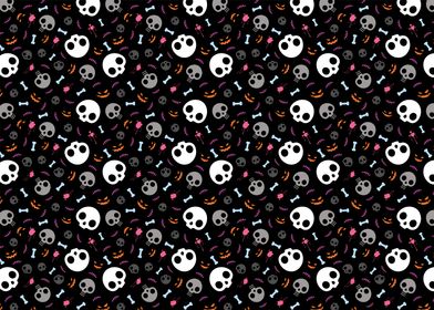 Skull Spooky Pattern