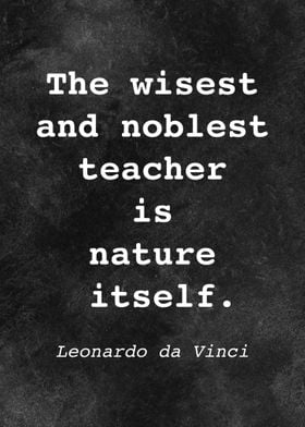 Leo da Vinci Quote D007