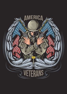 American hero veteran