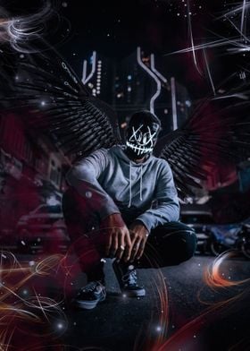 Urban masked demon Wings