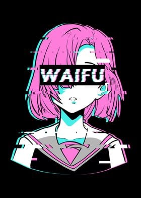 Vaporwave Anime Girl