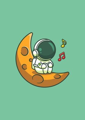 Kawaii Singing Astronaut