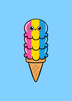 Ice Cream Pansexual Pride