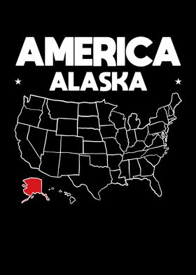 USA gift Alaska State