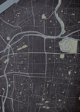 Osaka Downtown Map