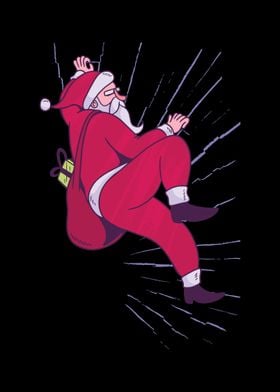 Santa Climbing