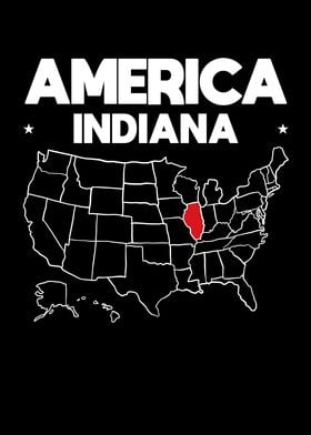 USA gift Indiana State